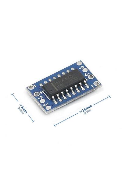 ARS Robotechnicals Mini Max3232 Rs232 Ttl Breakout Modül Uart 120kbps 3v 5v S...