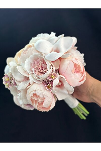 GELİNÇİÇEKCOM Manolyalı Soft Pembe Gelin Çiçeği