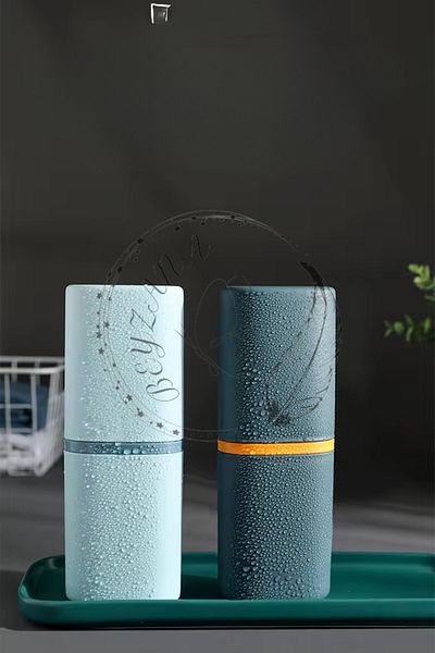 BEYZANA Travel Type Accessory Carrying Container Glasses Toothpaste Storage Box Makeup Brush Box