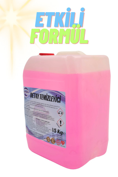 Apex Detaylı Araç Temizliği Için Araç Içi Çok Amaçlı Temizleyici - %100 Temizlik, 5 Kg Detay Ilacı