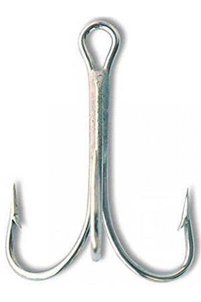 Mustad Üçlü Kanca Nıkel (MADE IN JAPAN) 3553 No:2 --- Beyaz 1ad.