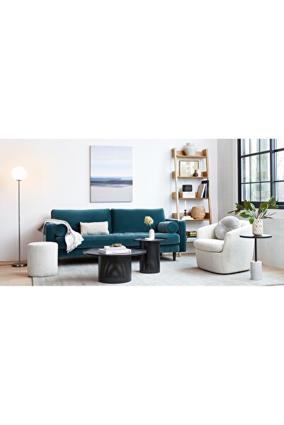 innature Molis, Özel Kadife Kumaş Yumuşak Soft Oturumlu Üçlü Kanepe - Home