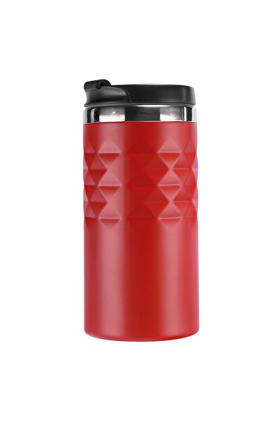 S-LINK Paslanmaz Çelik Termos Kupa Bardak 300 ml Kırmızı