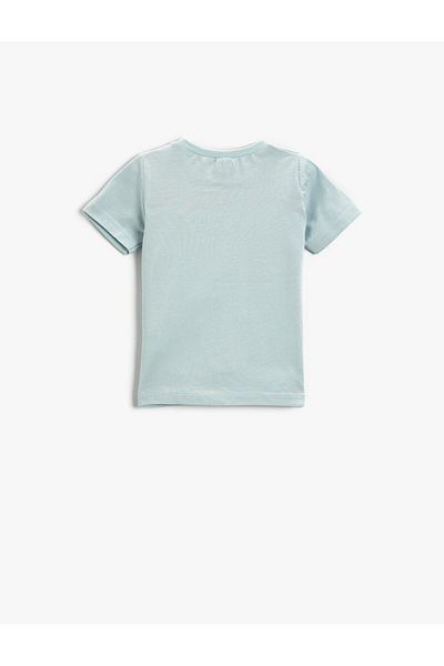Koton Printed Crew Neck T-Shirt Cotton