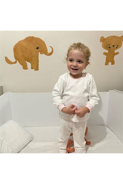Mini Ropa Baby Girl Children's Pajamas Set Starry Seasonal Children's Pajamas Set Summer Homewear