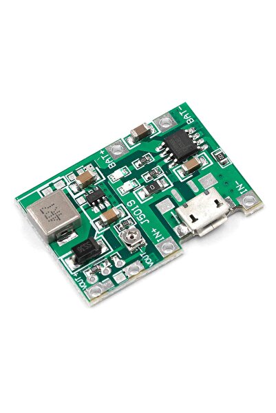 ARS Robotechnicals Tp4056 18650 Lityum Pil Şarj Micro Usb Ayarlı Voltaj Yükseltici 3-7v To 27v Boost Step Up Lion Akü