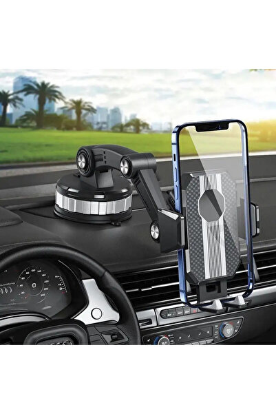 mimtec Araç İçi Telefon Tutucu Teleskopik 360 Derece Dönebilen Vantuzlu Yapış...