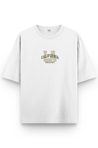 Overoz Μπλουζάκι La California Printed Semi Oversize 1114