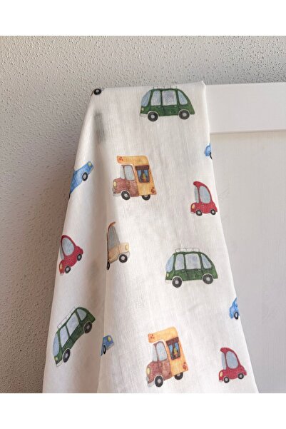 Little Dude Organic Cotton Double Layer Patterned Muslin Blanket - 100*100