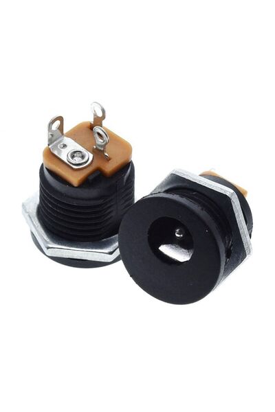 Genel Markalar 5.5x 2.1mm Plastik DC Güç Soketi Panel Montaj Power Jack Adaptör
