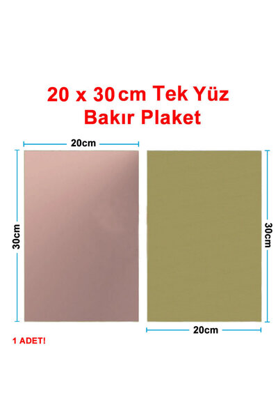 Devremarkt 20x30cm Tek Yüz Bakır Plaket Pcb Elektronik Baskı Devre Prototip T...