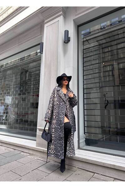 Friday Mood Women's Leopard Patterned Coat