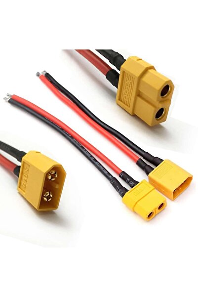 ARS Robotechnicals Xt60 Soketli Kablo Çifti - Erkek Dişi 10cm 100mm Lipo Pil ...