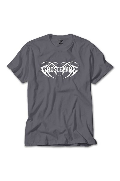 WAKHA T-Shirt Ghostemane Text Grey