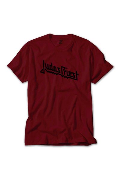 Z zepplin Κόκκινο μπλουζάκι με λογότυπο Judas Priest