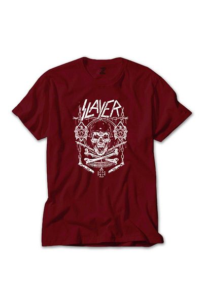 Z zepplin Κόκκινο μπλουζάκι Slayer Gun and Chain