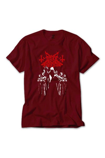 Z zepplin Κόκκινο μπλουζάκι Dark Funeral Band