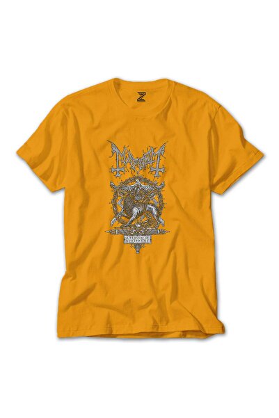 CrowsGate Mayhem Sezona u bogohulnosti Šarena majica žute boje Veličina 2XL