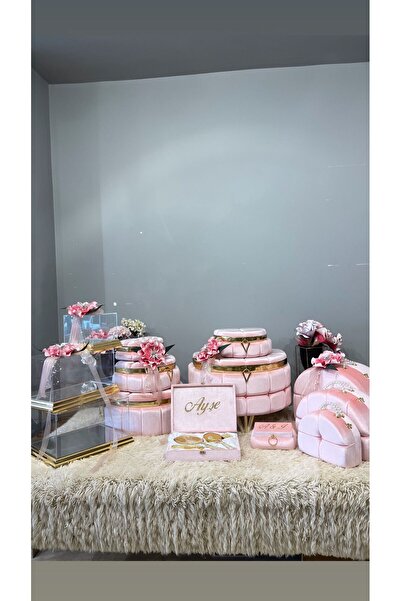 Benjamin Çeyiz İsime Özel Sandık Çeyiz Nişan Set Pleksi Fanus