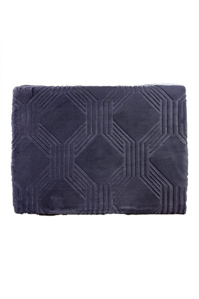 Özdilek Art Deco Trendy Blanket Jet Black Double Sofa