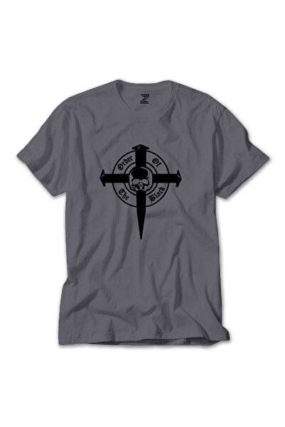 CrowsGate Black Label Society Order Of Black Skull Tricou colorat Culoare gri...