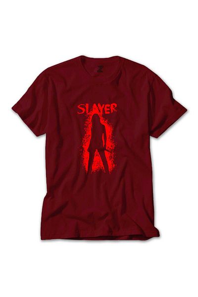 Z zepplin Κόκκινο μπλουζάκι Slayer Shadow Man