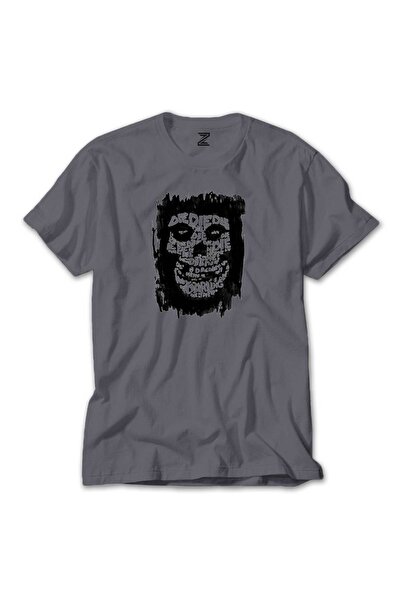 CrowsGate Misfits Die My Darling Color T-Shirt Gray Color Size 3XL