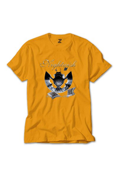 CrowsGate Tricou colorat Nightwish Dark Passion Play, culoare galbenă, mărime...