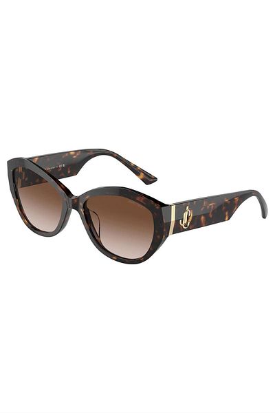 Jimmy Choo Woman Butterfly Sunglasses- Jc 5013u - Lense Size:55mm - Havana
