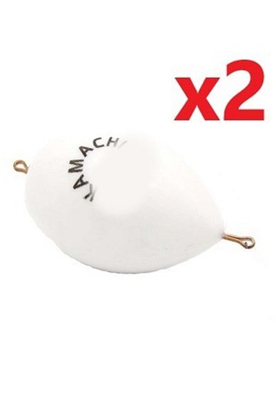 Kamachi Bulrag Hard Plastic Two Side Wire White 20gr --- 2pcs--- 1pk
