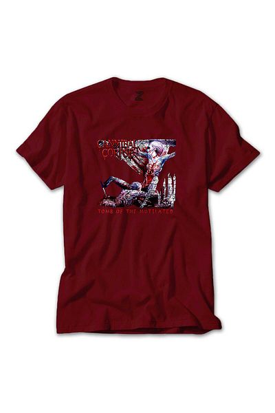 Z zepplin Cannibal Corpse Tomb Of The Mutilated Red T-Shirt