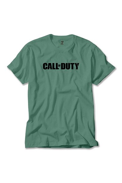 Z zepplin Call Of Duty Black Text Πράσινο T-Shirt