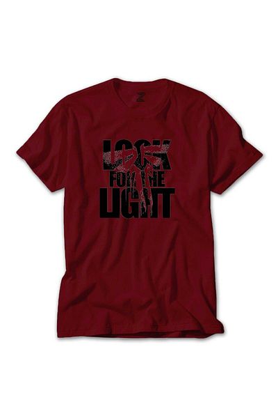 WAKHA The Last of Us Look for the Light Text Red T-Shirt