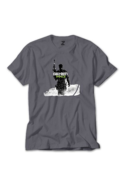 WAKHA Μπλουζάκι Call Of Duty Silhouette M3 σε γκρι χρώμα, μέγεθος 2XL