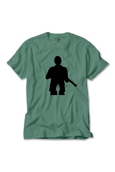 WAKHA John Wick Chapter 4 Black and White Green T-Shirt