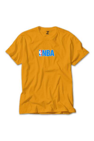 WAKHA Tricou galben cu logo NBA