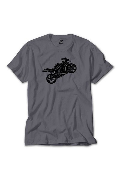 Z zepplin Μοτοσικλέτα Silhouette Grey T-shirt