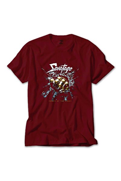 WAKHA Savatage Power Of The Night Color T-Shirt Red Color Size 2XL