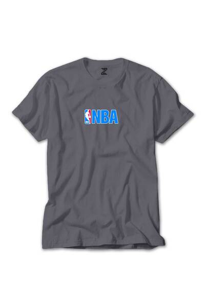 WAKHA Tricou gri cu logoul NBA