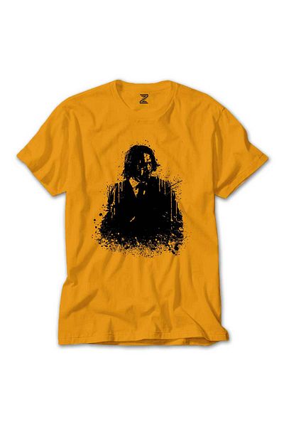 WAKHA John Wick Chapter Silhouette Yellow T-Shirt