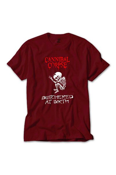 Z zepplin Κόκκινο μπλουζάκι Cannibal Corpse Ακτινοβολημένο στη γέννηση