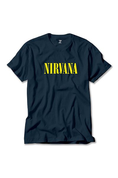 WAKHA Nirvana Yellow Navy Blue T-Shirt