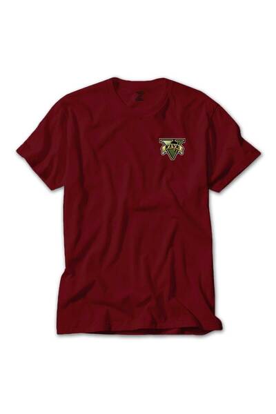 CrowsGate Κόκκινο μπλουζάκι GTA Five με πράσινο λογότυπο