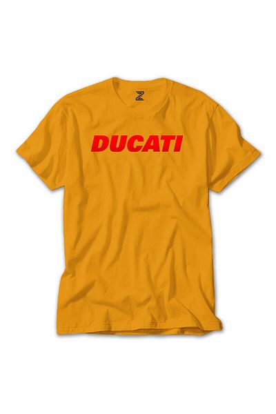WAKHA Ducati Red Logo Yellow T-Shirt