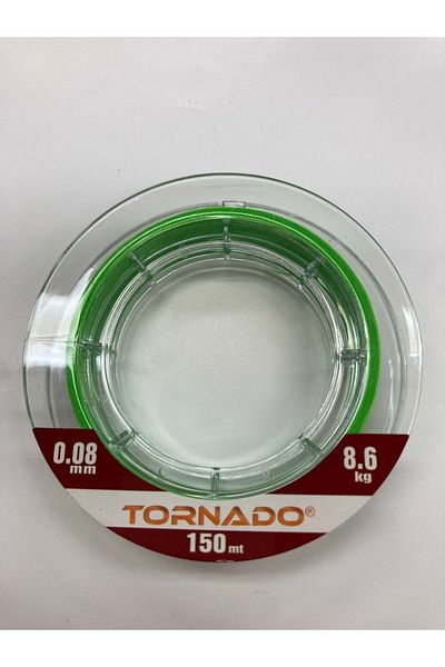 Tornado 8 X Braid Green 0.08mm 8.60kg - 150mt.Green 1pc