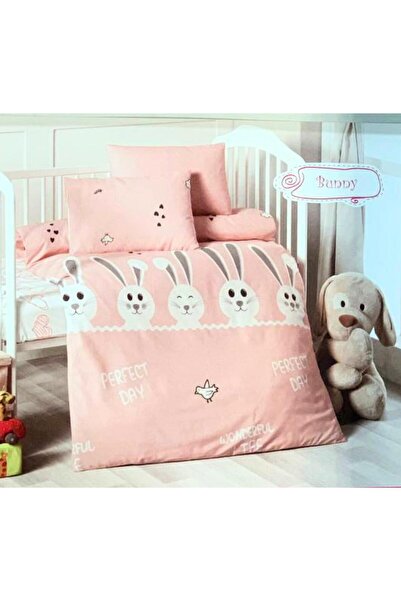 YusGos Baby Girl (0-5 Years) Rabbit Duvet Cover Set