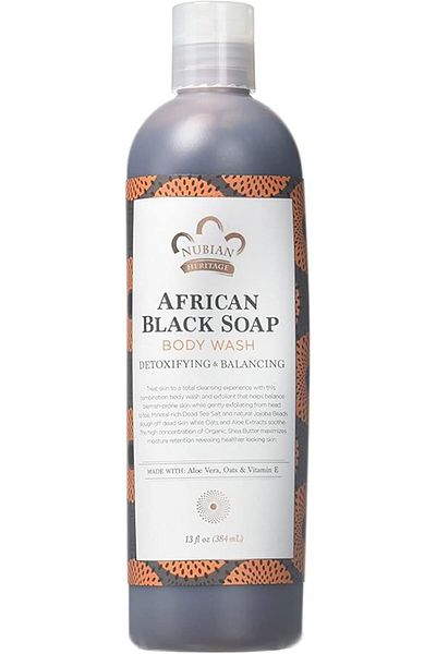 Nubian Heritage Body Wash, African Black Soap, 13 Fluid Ounce