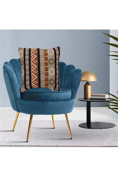 Donetella 1- Piece Modern 45x45 Throw Pillow Cover -,Decorative Covers for Cushions, Filling Not Included