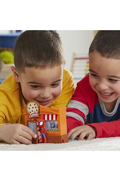 Hasbro SPIDEY PRIETENII EXTRAORDINARI CITY BLOKS SET DE CONSTRUCTIE PIZZERIE