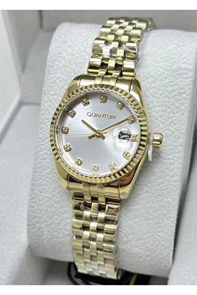 Quantum Gold Renk Çelik Kordon Kadın Kol Saati